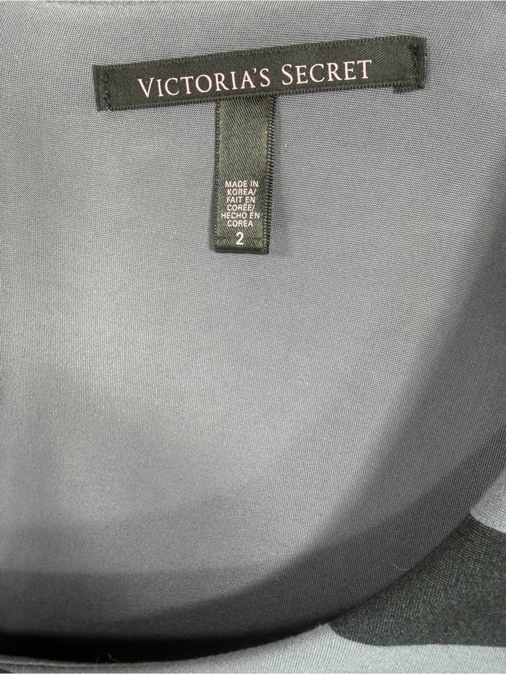Victoria's Secret Black and Gray Striped Scoop Neck Sheath Dress size 2 - Picture 2 of 10